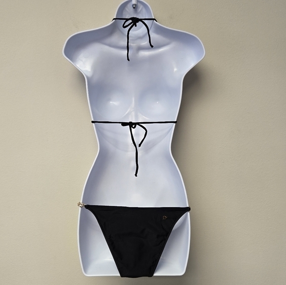 Cia.maritima Gold Seashell Black Bikini Set L - Picture 2 of 11